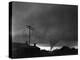 Tornado Moving Past Houses-null-Premier Image Canvas