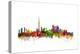 Toronto Canada Skyline-Michael Tompsett-Stretched Canvas