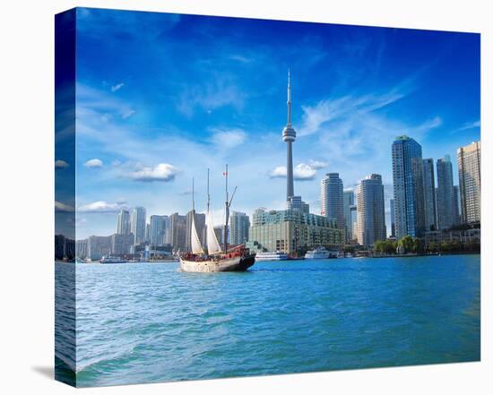 Toronto Center Island Ferry-null-Stretched Canvas