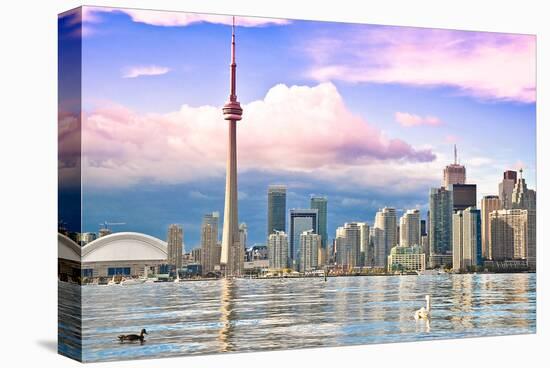 Toronto Skyline Center Island-null-Stretched Canvas