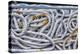 Tortola, British Virgin Islands. Detail of Nautical Rope Wit Rust-Janet Muir-Premier Image Canvas