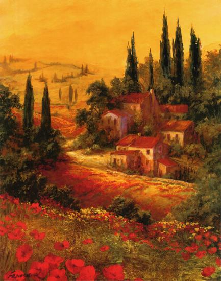 Toscano Valley I-Art Fronckowiak-Stretched Canvas