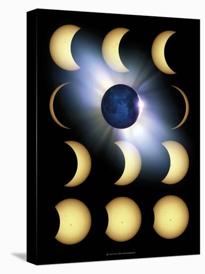 Total Solar Eclipse, Artwork-Detlev Van Ravenswaay-Premier Image Canvas
