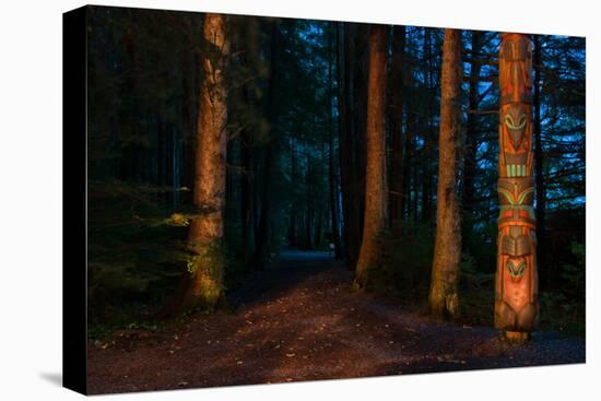 Totem Pole, Sitka National Historic Park aka Totem Park, Sitka, Alaska-Mark A Johnson-Premier Image Canvas