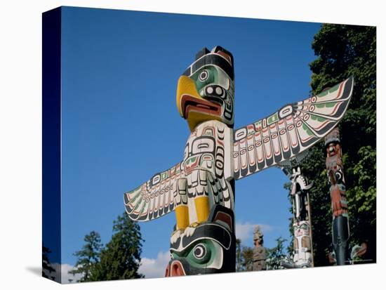 Totem Poles, Vancouver, British Columbia (B.C.), Canada, North America-Adina Tovy-Premier Image Canvas