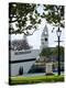 Tour Boat and Clocktower at the Royal Naval Dockyard, Bermuda, Central America-Michael DeFreitas-Premier Image Canvas