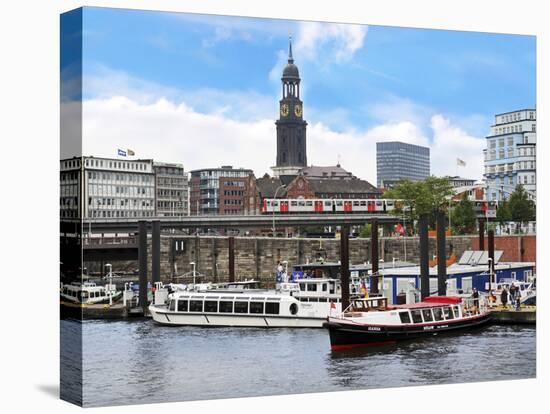 Tour Boats, Hamburg, Germany-Miva Stock-Premier Image Canvas