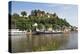 Tour Boats with Castle Ruin in Saarburg on Saar River, Rhineland-Palatinate, Germany, Europe-Hans-Peter Merten-Premier Image Canvas