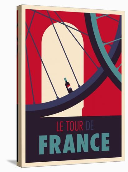 Tour de France-Spencer Wilson-Stretched Canvas