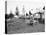 Tourist accommodations in upper Geyser Basin, Yellowstone Park, 1903-Frances Benjamin Johnston-Premier Image Canvas