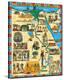 Tourist Map of Egypt-null-Stretched Canvas