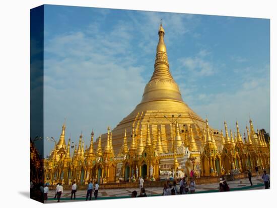 Tourists at Shwedagon Pagoda, Yangon, Myanmar-null-Premier Image Canvas