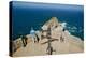 Tourists looking at panoramic view of Cape Point, Cape of Good Hope, outside Cape Town, South Af...-null-Premier Image Canvas