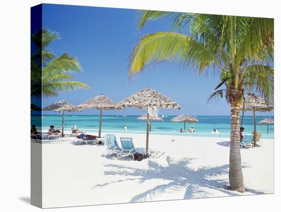 Tourists on the Beach-null-Premier Image Canvas