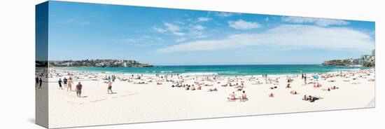 Tourists on the Bondi Beach, Sydney, New South Wales, Australia-null-Stretched Canvas