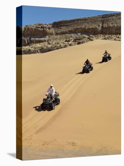 Tourists Set Out on Quad Bikes to Explore Magnificent Desert Scenery of Hartmann's Valley, Nambia-Nigel Pavitt-Premier Image Canvas