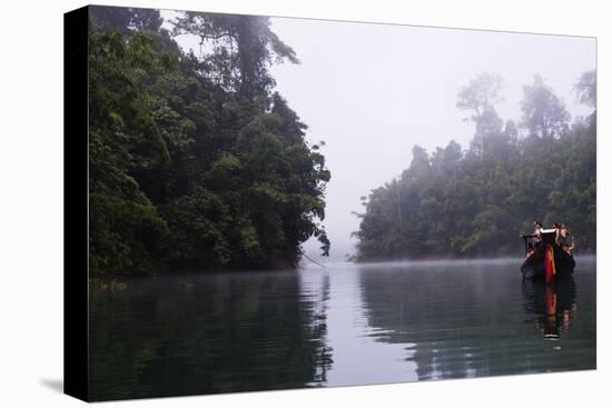 Tourists Sightseeing, Ratchaprapa Reservoir, Khao Sok National Park, Surat Thani Province, Thailand-Christian Kober-Premier Image Canvas