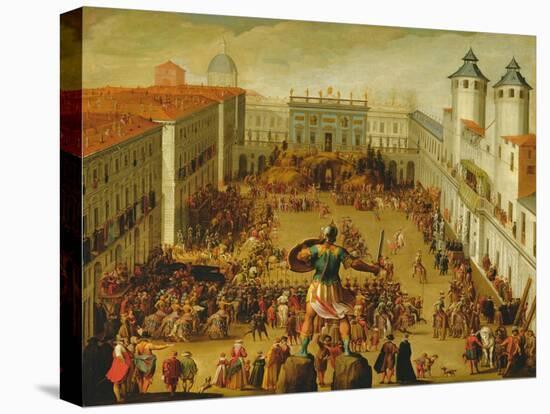 Tournament in Piazza Castello in Honour of the Wedding of Victor Amadeus I and Christine of France-Antonio Tempesta-Premier Image Canvas