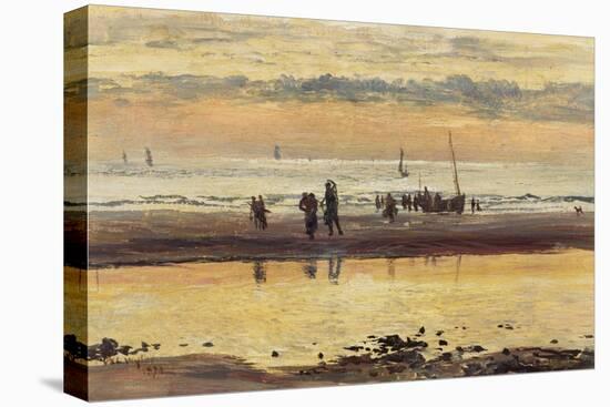 Towards Sunset, Boulogne Sands, 1873-William Lionel Wyllie-Premier Image Canvas