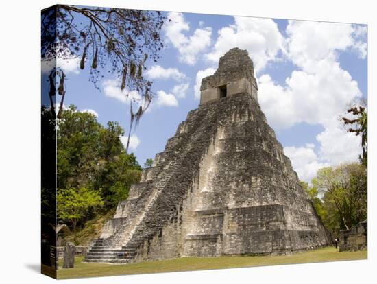 Tower 1, Mayan Ruins in the Gran Plaza, Tikal, Guatemala-Bill Bachmann-Premier Image Canvas