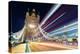 Tower Bridge and light traffic trails, The Shard in the background, London, England, United Kingdom-John Guidi-Premier Image Canvas