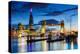 Tower Bridge and The Shard at sunset, London-Ed Hasler-Premier Image Canvas