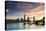 Tower Bridge, Butler's Wharf and The Shard at sunset taken from Wapping, London-Ed Hasler-Premier Image Canvas