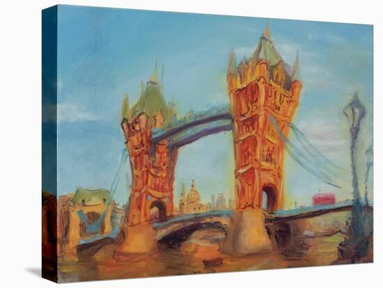 Tower Bridge, Study, 2019 (Oil on Canvas)-Antonia Myatt-Premier Image Canvas