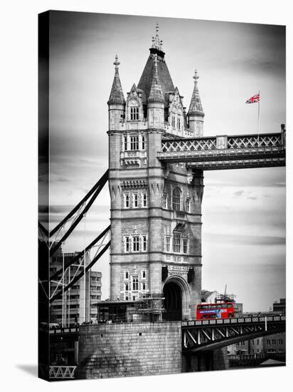 Tower Bridge with Red Bus in London - City of London - UK - England - United Kingdom - Europe-Philippe Hugonnard-Premier Image Canvas