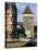 Tower by Neckar River, Esslingen Am Neckar, Baden-Wurttemberg, Germany-Walter Bibikow-Premier Image Canvas