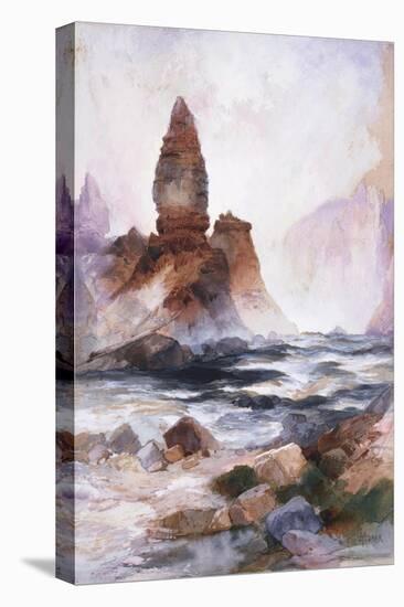 Tower Falls and Sulfur Rock, Yellowstone-Soren Emil Carlsen-Premier Image Canvas