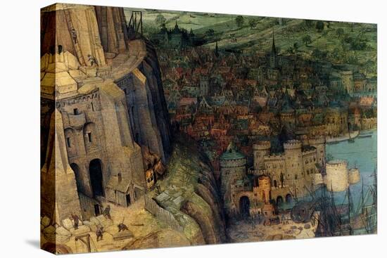 Tower of Babel - Detail-Pieter Breughel the Elder-Stretched Canvas