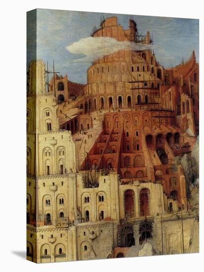 Tower of Babel - Detail-Pieter Breughel the Elder-Stretched Canvas