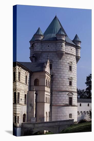 Tower of Krasiczyn Castle in Poland, 16th Century-null-Premier Image Canvas