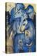 Tower of the Blue Horses, 1913 (Postcard to Else Lasker-Schueler)-Franz Marc-Premier Image Canvas