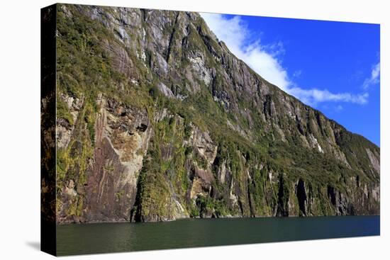 Towering Peaks and Narrow Gorge of Milford Sound on the South Island of New Zealand-Paul Dymond-Premier Image Canvas