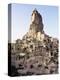 Town and Castle Ruins, Ortahisar, Near Urgup, Cappadocia, Anatolia, Turkey, Eurasia-Adam Woolfitt-Premier Image Canvas