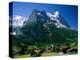 Town and Mountains, Grindelwald, Alps, Switzerland-Steve Vidler-Premier Image Canvas