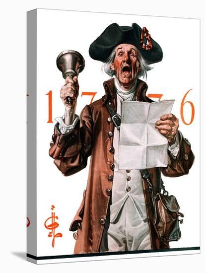 "Town Crier,"July 4, 1925-Joseph Christian Leyendecker-Premier Image Canvas