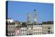 Town. Eglise Vieux Saint-Vincent. Two Stone Towers. Historic Houses-LatitudeStock-Premier Image Canvas