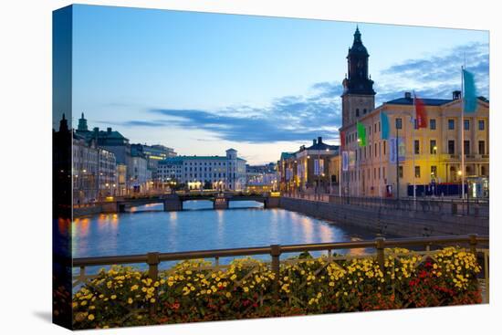 Town Hall and Canal at Dusk, Gothenburg, Sweden, Scandinavia, Europe-Frank Fell-Premier Image Canvas