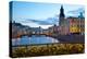 Town Hall and Canal at Dusk, Gothenburg, Sweden, Scandinavia, Europe-Frank Fell-Premier Image Canvas