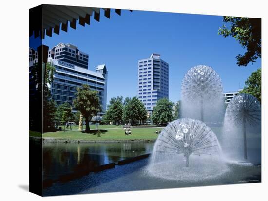 Town Hall Fountain, Christchurch, Canterbury, South Island, New Zealand-Neale Clarke-Premier Image Canvas