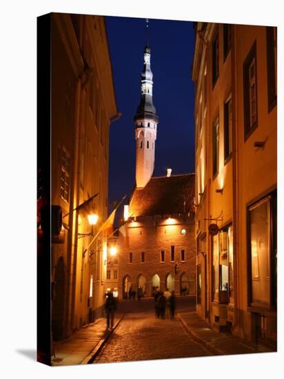 Town Hall in Distance, on Raekoja Plats, Tallinn, Estonia-Jonathan Smith-Premier Image Canvas