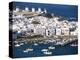 Town, Harbour and Windmills, Mykonos Town, Island of Mykonos, Cyclades, Greece-Lee Frost-Premier Image Canvas