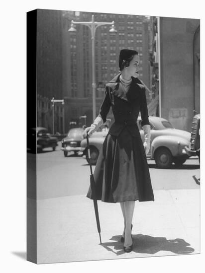 Town Suit, Triangular Button Closings, Can Be Worn All Year Round-Nina Leen-Premier Image Canvas