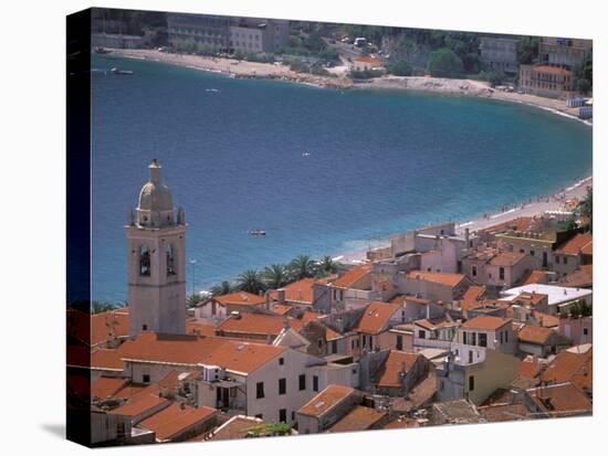 Town View from Castelo, Riviera Di Ponente, Noli, Liguria, Portofino, Italy-Walter Bibikow-Premier Image Canvas