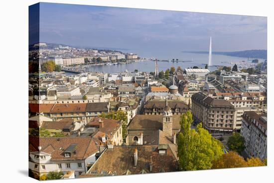 Town view from St. Peter's Cathedral, Geneva, Switzerland, Europe-John Guidi-Premier Image Canvas