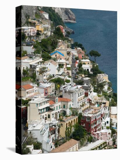 Town View, Positano, Amalfi Coast, Campania, Italy-Walter Bibikow-Premier Image Canvas