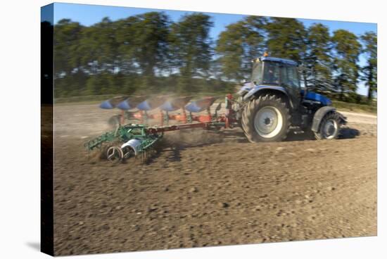 Tractor Ploughing a Field-Jeremy Walker-Premier Image Canvas